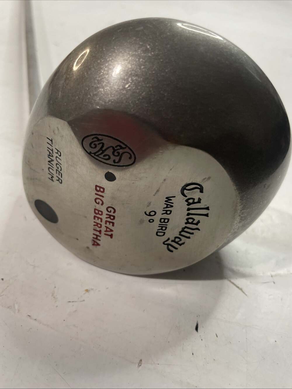 Callaway War Bird Great Big Bertha Ruger Titanium 9 Degree Loft Regular Flex 45"